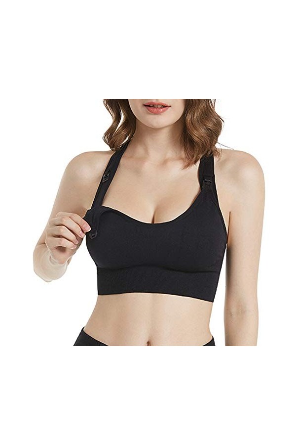 TDEOK Lingerie de charme grandes tailles mince grande couleur une pièce femmes lingerie mariage, Noir , S