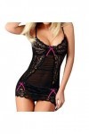 Fashion Women Sexy Bow Lace Racy Underwear Suit Tentation Underwear Lingerie Cuir Sexy Hot Pink, XXXL 
