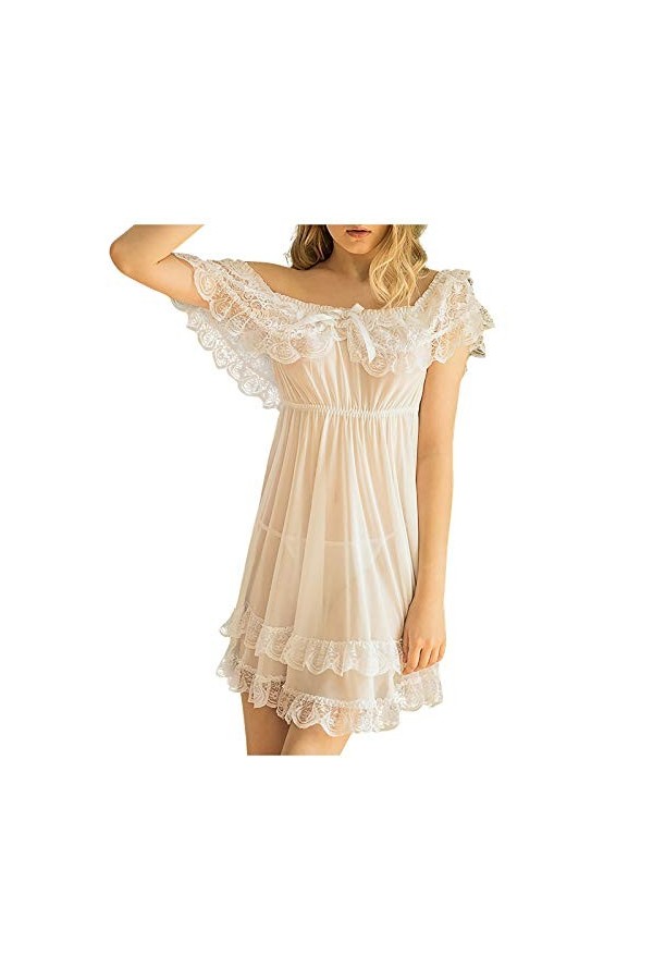 Lingerie Femme Sexy Ensemble Homme Sexy Hot y29k Nightdress Bowknot Pyjama Sexy Femmes Dames-vêtements de Nuit Dentelle Ensem