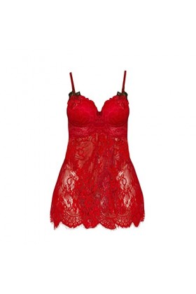 Lingerie Femme Sexy Ensemble Homme Sexy Hot y29k Creuse brodé Pyjama sans Dos Dentelle Nuit de Nuit Maillage croisé Lingerie 