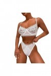 liaddkv Ensemble de lingerie sexy pour femme, jeu de rôle, ensemble de sous-vêtements en dentelle, à carreaux rouges blanc, 