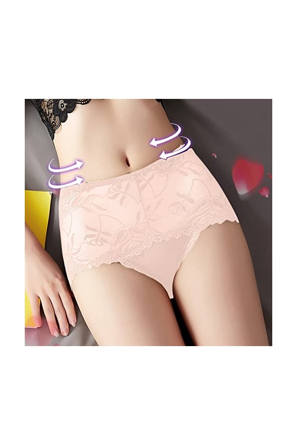 PANPANY Culottes pour Femme Tanga Dentelle Sexy sans Couture Multicolore Taille Basse Soutien-Gorge Confortables sous Vetemen