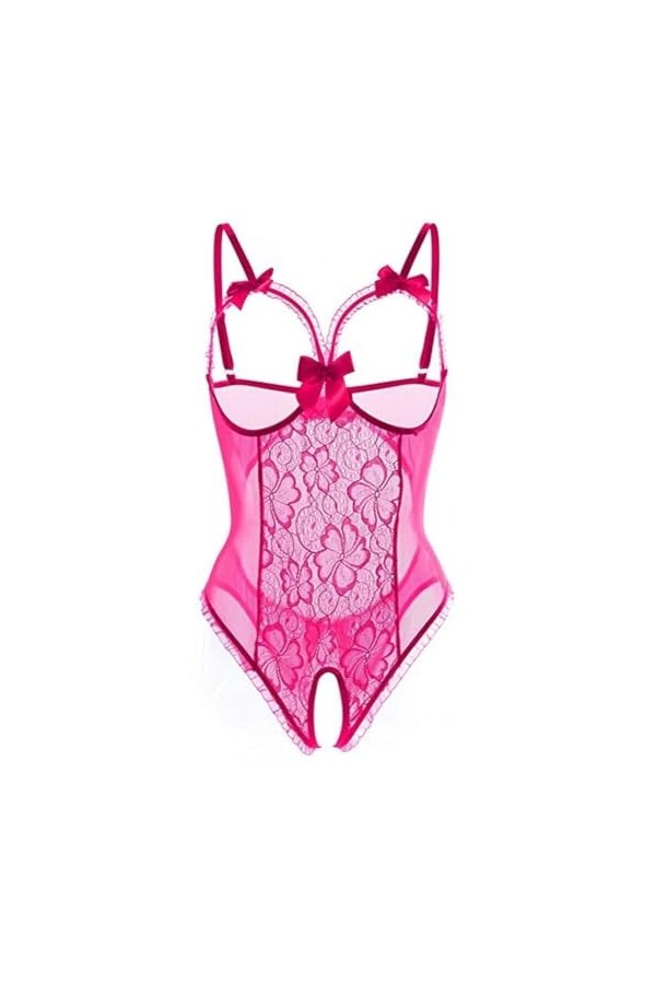 Lingerie Sexy pour Femme Pas Cher Hard Body Nuisette Ouverte Transparente Ouvert Secret Dessous Vetements Sex Valentin Rouge 