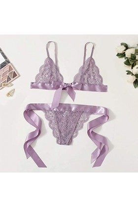 Fulidngzg Lingerie sexy pour femme : lingerie érotique 2 pièces lingerie sexy tenue lingerie grande taille jarretelles linger