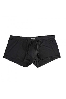 Boxer Homme Hommes Sexy sous-vêtements Lettre imprimé Shorts Bulge Pouch Underpants Homme Sexy Transparent