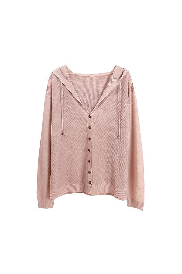 Gefomuofe Cardigan élégant à manches longues pour femme - Cardigan long - Imprimé floral - Trench décontracté - Manches longu