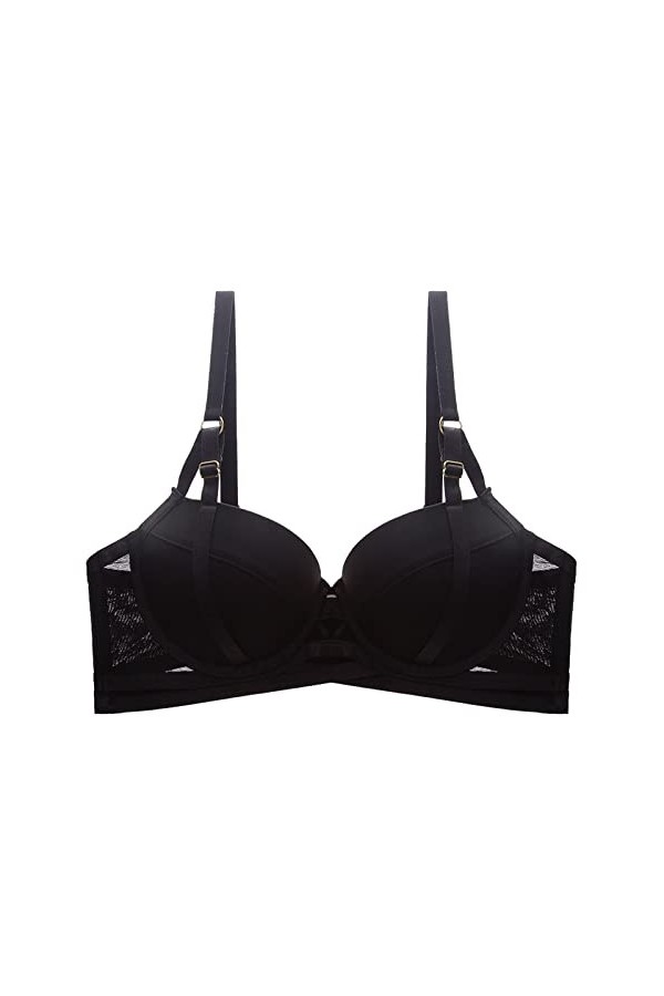 XIUH Soutien-gorge bustier pour femme - Grandes tailles - Rembourré - Sans armatures - Réglable - Haut tubulaire - Avec dos p