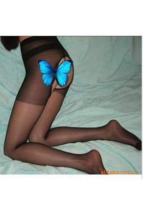 WJPT Femmes Pantalons Ouverts Bas Doux Collants Élastique Pantyhose sous-vêtements