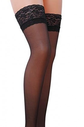 Passion Bas Autofixants Noir ST003 Taille 3/4