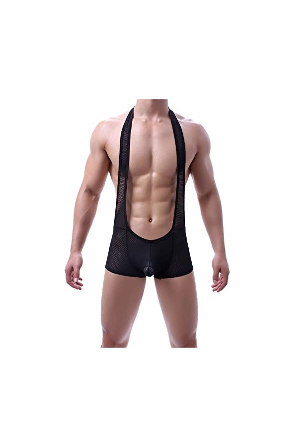 Lingerie Femme Sexy Ensemble Homme Sexy Hot y29k sous-vêtements Sexy pour Hommes Boxer Conjoined Boxers Sexy Mesh Respirant F