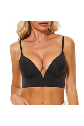 Menstruelle Adolescente Bain Français Profond V Coupe Basse Dos Ouvert en Forme de U Beau Dos sous-vêtements sans Couture Pet