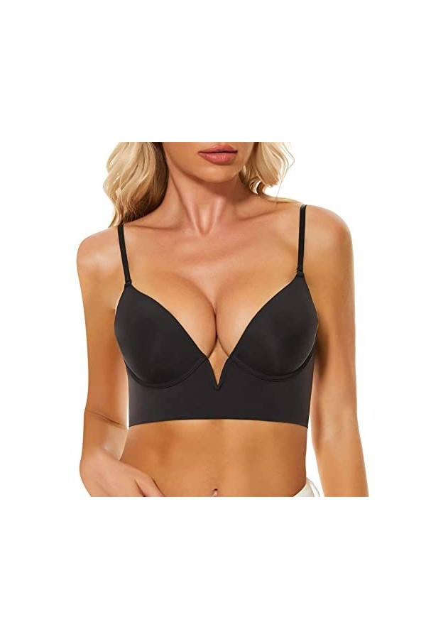 Menstruelle Adolescente Bain Français Profond V Coupe Basse Dos Ouvert en Forme de U Beau Dos sous-vêtements sans Couture Pet