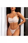 Menstruelle Lot De 4 pour Femme à la Mode Brassieres Bague en Acier Soutien-Gorge Ensemble Dames Soutien-Gorge en Dentelle En