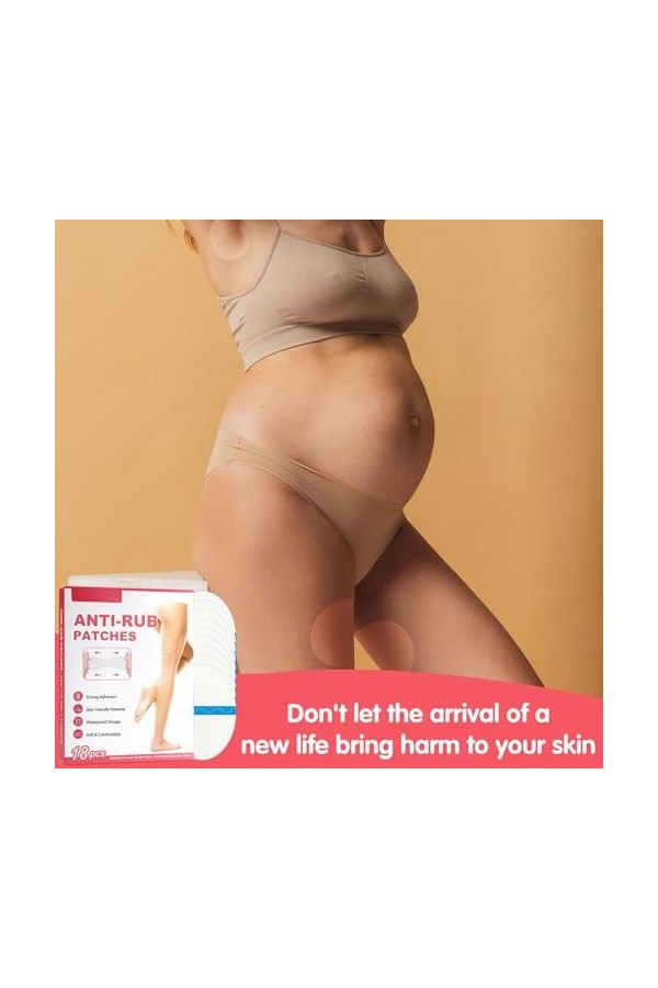 tongfeng Coussin de Friction intérieur de la Cuisse - Ruban adhésif Transparent pour Cuisse | Coussinets corporels Ultra Fins