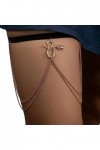 Chaîne Cuisse Serpent À Plusieurs Couches Chaîne Jambe Élastique Antidérapante Accessoires Jambe Boîte Nuit Bord Mer Dété po