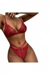 Zannycn Ensemble de lingerie sexy pour femme - Ensemble de lingerie érotique - Tenue de débroussailleuse - Ensemble de sous-v