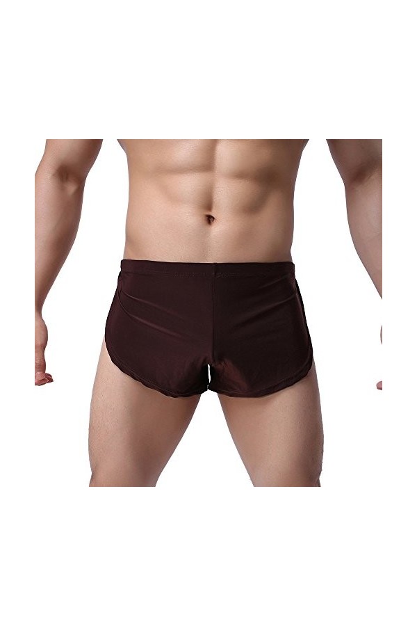 Zannycn String pour homme - String de sport - Slip sexy pour homme - Boxer - Slip Power pour homme - Maillot de bain short po