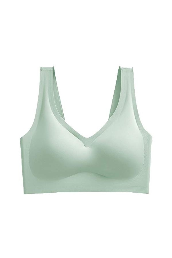 FGUUTYM Lingerie avec collier de perles et soutien-gorge, vert, L