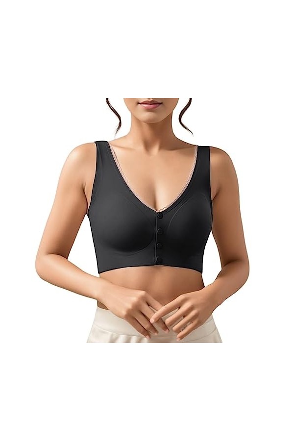 Lingerie Femme Sexy Ensemble Homme Sexy Hot y20.k Bouton Avant Confortable pour Femmes Sexy sans Anneaux en Acier Collier ras