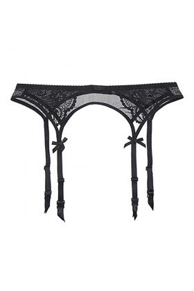 ADMAY 2023 New y/2k Style Lingerie en Dentelle pour Femmes Voir à Travers la Culotte Porte-Jarretelles Vêtements Sexy Black,