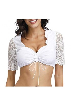 Ensemble de lingerie sexy pour femme - Pour lOktoberfest - Dirndl - Élégant chemisier pour femme - Dentelle - Lingerie sexy 