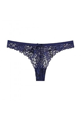 Dorjuli String en dentelle pour femme - String sexy - Taille moyenne - Sous-vêtements - Sous-vêtements - String en coton - Se