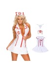 Costume décolière pour femme Cosplay Ensemble de lingerie dintérieur Babydoll Uniforme Scolaire Costume de Picardie Infirmi