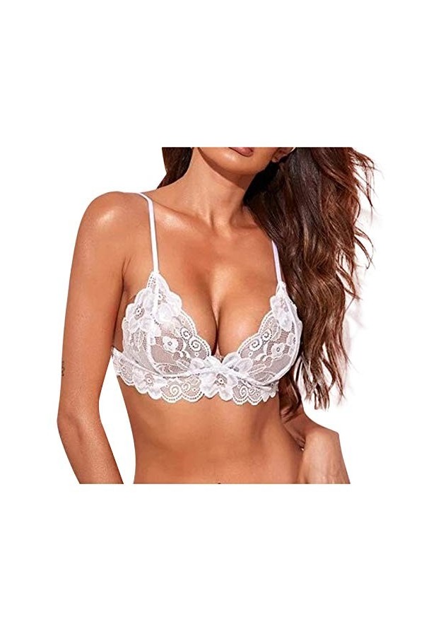 Ensemble Soutien Gorge et String Femme Sexy Vêtements De Nuit Dentelle sous-Vetements Erotique Lingerie Sexy Ensemble 2 Pièce