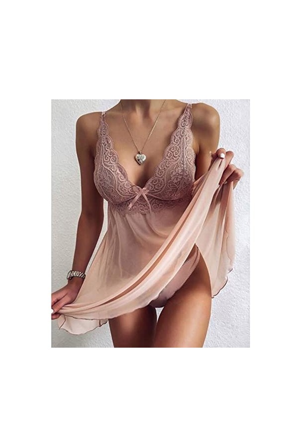 Générique Femmculottes pour Grande Taille Culotte Nuisette Lingerie Érotique Racy Sexy Sexy Vêtements de Chemise De Nuit