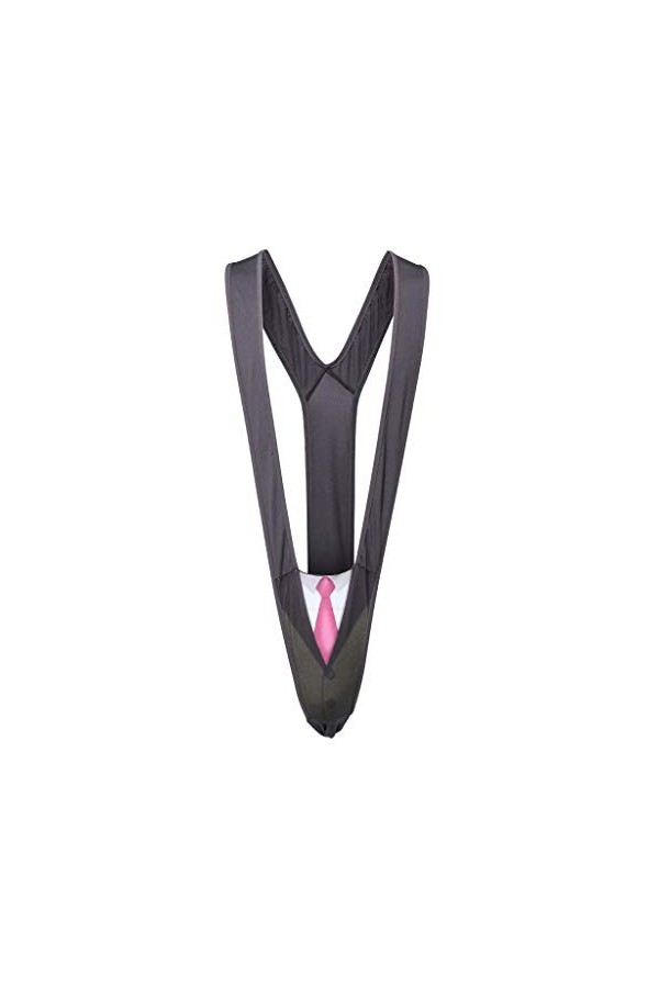 MKIUHNJ Body Lingerie Noir Hommes Sexy Col Dentelle V Sous-vêtements de Noël Pouch Sling Sous-vêtements Filet Tenue Femme Sex