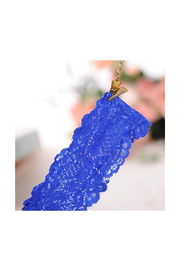 HELLORSOON Slip pour Femme Sexy Respirant en Soie Échancré String Ouvert Charmant Dentelle Coquine Body Lingerie sous-vêtemen