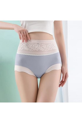 HUyydza Femme Culotte Taille Haute Femme Culotte Invisible Panty Invisible Panty Creux Respirant Slips Taille Moyenne sous-vê