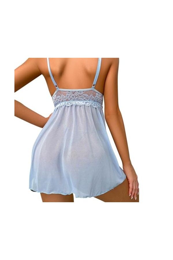 Lingerie Sexy Femme Coquine Hot Ouverte, Ensemble de Lingerie pour Femmes avec Porte-Jarretelles Soutien-Gorge Sexy et Culott