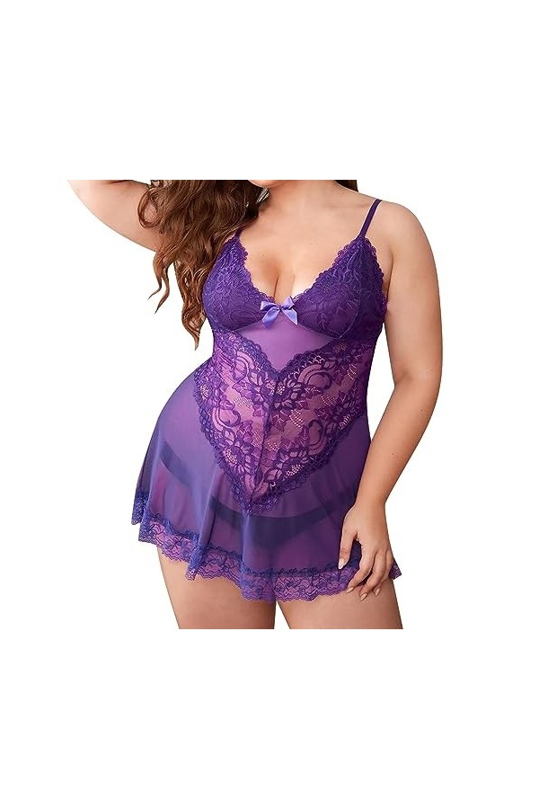 Lingerie Sexy Femme Lingerie Sexy Ensemble Sexy Ensemble Lingerie Femme 2 Pièce Sexy Nuisette Sexy Hot Ouverte sous-Vêtements