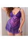 Lingerie Sexy Femme Lingerie Sexy Ensemble Sexy Ensemble Lingerie Femme 2 Pièce Sexy Nuisette Sexy Hot Ouverte sous-Vêtements