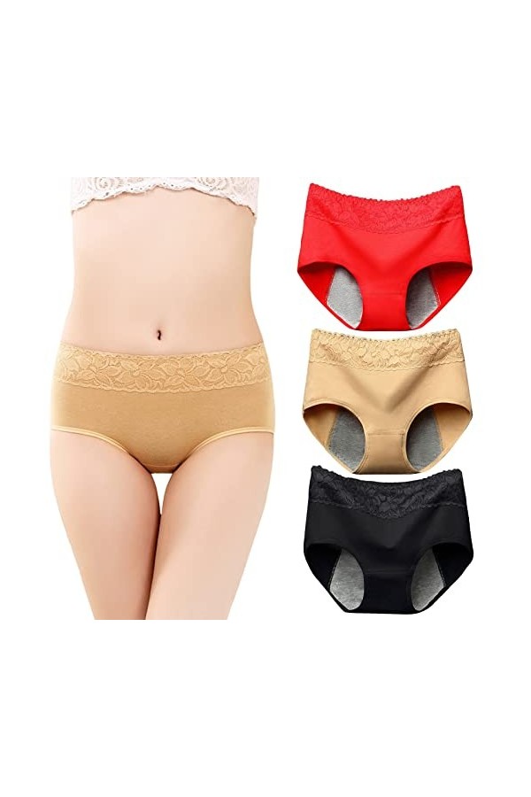 PANPANY Culottes pour Femme Multicolore Taille Basse Tanga Femme Dentelle Confortables Soutien-Gorge sans Couture Culottes Sl