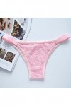 Culotte en dentelle pour femme String Intimat Lingerie sexy pour femme, rose, M