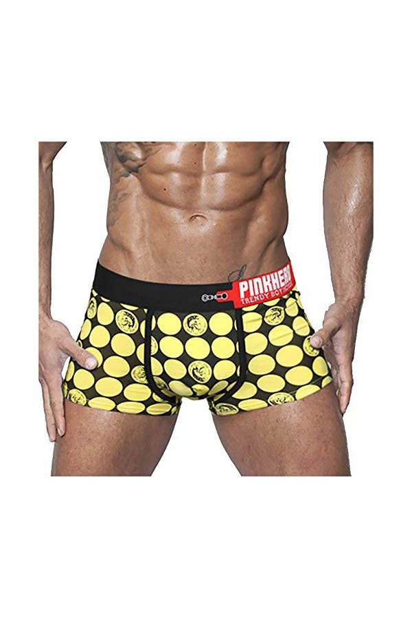 String Homme Transparent Les Briefs imprimés pour Hommes Mince Taille Basse Sexy Briefs Respirants Jupe Sexy Homme