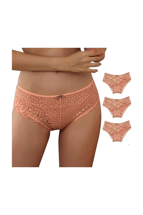 Pianshanzi Strings & Tangas pour femme String sexy érotique avec élastique sans coutures Sous-vêtements en V doux pour femme 