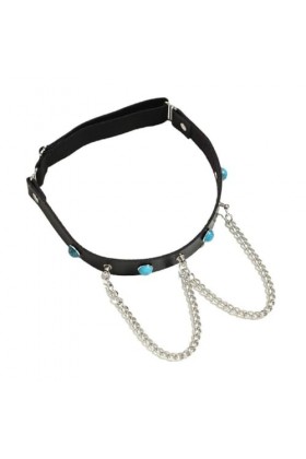 oueyfer Femmes Punk Goth Jambe Chaîne Cuisse Jarretière Chaussette Chaîne Harnais Bijoux Corps Cuisse Corps Chaîne Party Wear