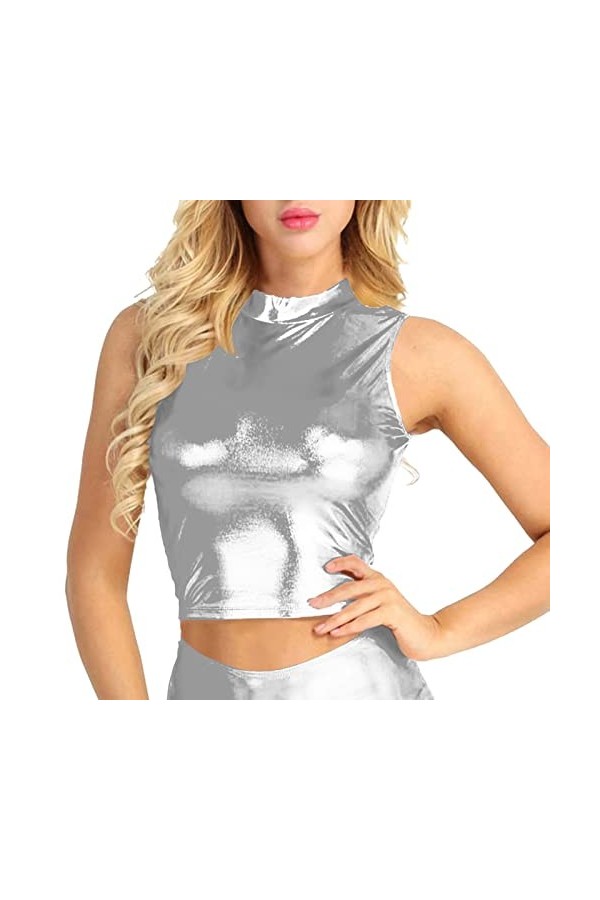 Lingerie Femme Sexy Ensemble Homme Sexy Hot y*2*k Gilet Sexy Sexy pour Femmes avec Un col Rond Court Lingerie Sexy Noire Sil