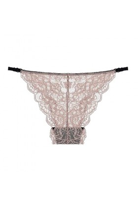 Culotte en Soie Glacée sans Couture pour Femmes Culotte Sexy en Dentelle pour Femme Taille Haute Culottes pour Femmes Culotte