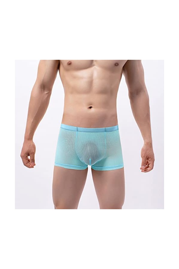 Générique Boxer Homme Maillot de Bain Sexy Briefs Thong Hommes Solide Couleur Sexy Respirant Taille Basse Tricoté Pantalon De