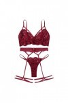 Lingerie Sexy Ensemble Femme Sexy Vêtements De Nuit Dentelle Ensemble Soutien Gorge et String 2 Pièce sous-Vetements Erotique