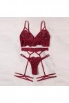 Lingerie Sexy Ensemble Femme Sexy Vêtements De Nuit Dentelle Ensemble Soutien Gorge et String 2 Pièce sous-Vetements Erotique