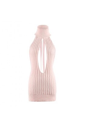 Jupe Ouverte Poitrine Sexy Femmes Pull Dos Robe Passion provocante Robes Ouvertes Pyjamas pour Femmes Pink, One Size 