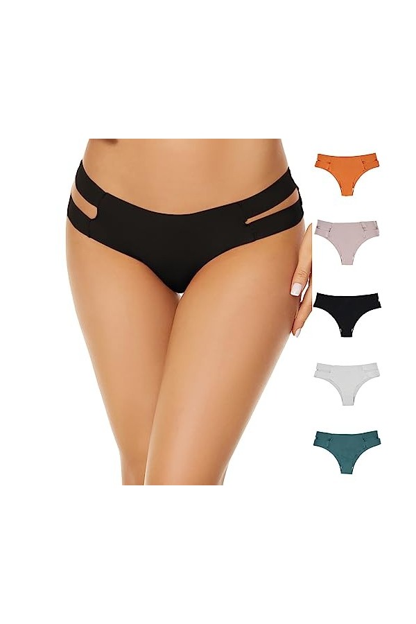 Générique Culotte Femme Taille Haute Culottes pour Femmes Filles String en Femme Coquine Hot Ouverte A Dentelle Femme Culotte