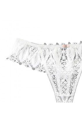 Briskorry String Femme Dentelle Slips Culottes Taille Basse Culottes Femme Culottes Coton pour Femme sous-Vêtement Nuisettes 