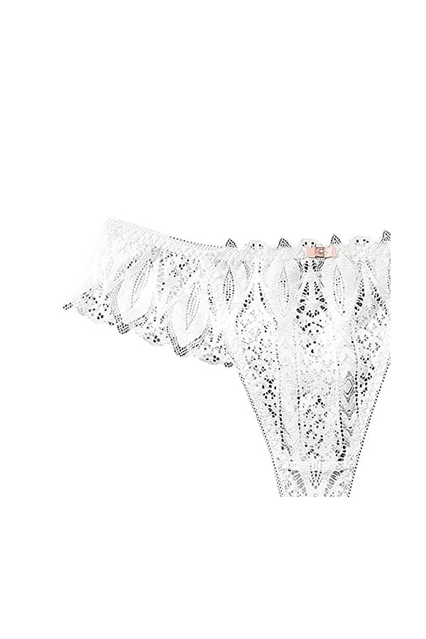 Briskorry String Femme Dentelle Slips Culottes Taille Basse Culottes Femme Culottes Coton pour Femme sous-Vêtement Nuisettes 