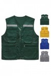Mymyguoe Gilet de sécurité pour homme et femme - Gilet de travail dextérieur multi-poches - Gilet de pêche multifonction res